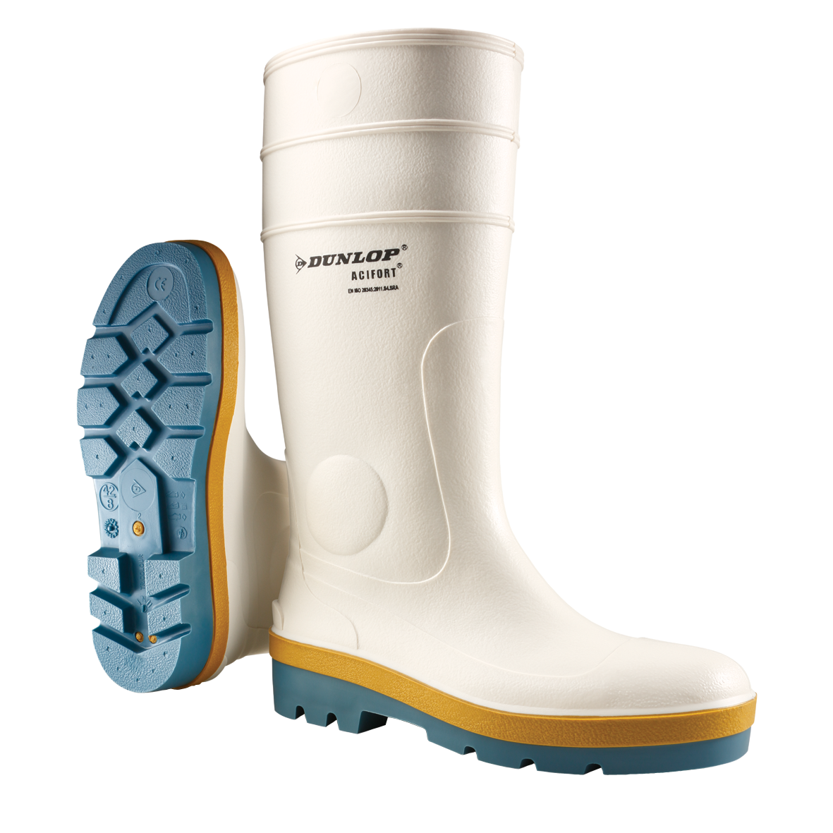 DUNLOP® ACIFORT TRICOLOUR WHITE/BLUE (B780331) - Medtra World