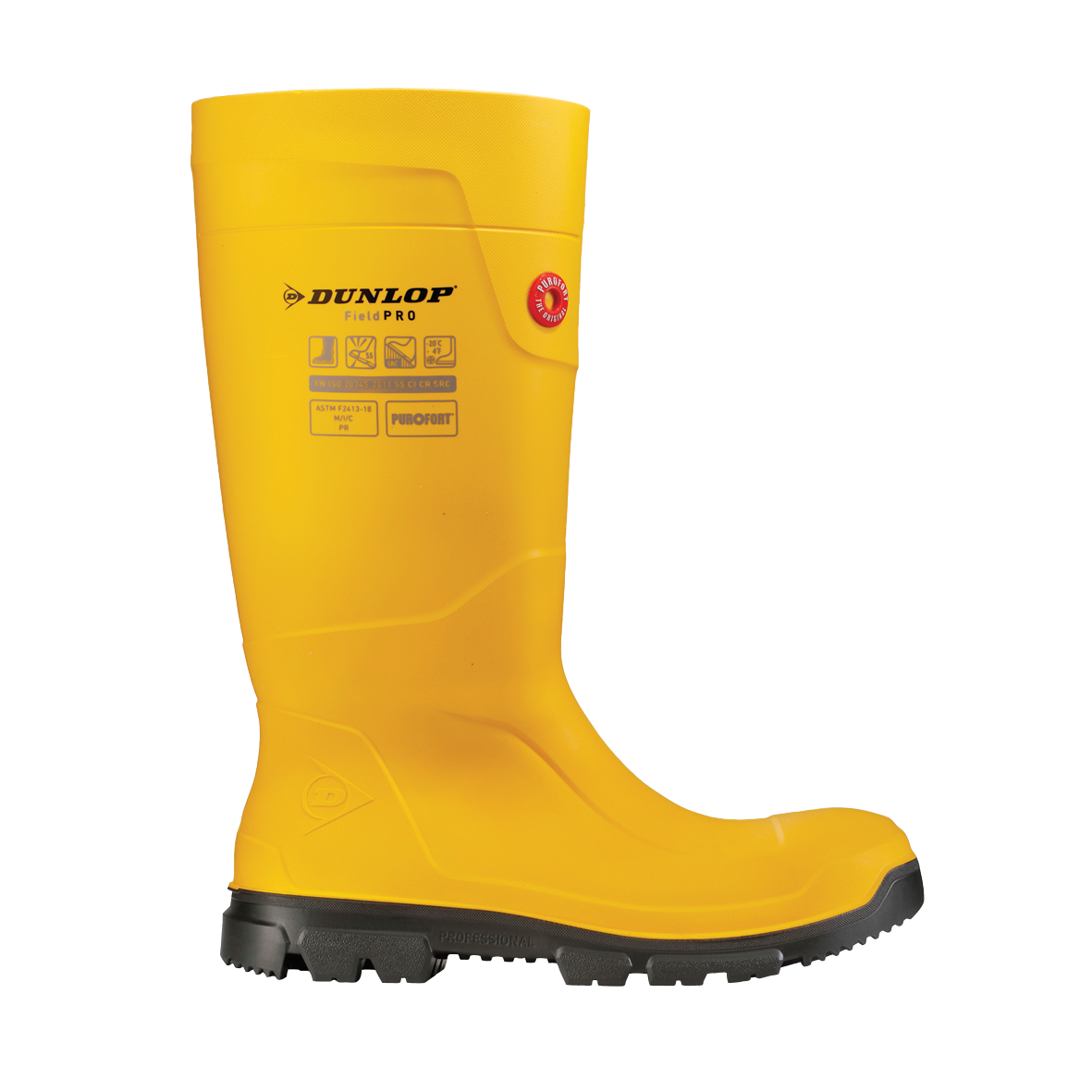 إطار DUNLOP® PUROFORT FIELDPRO للسلامة الكاملة (أصفر/أسود) (LJ2JF01)