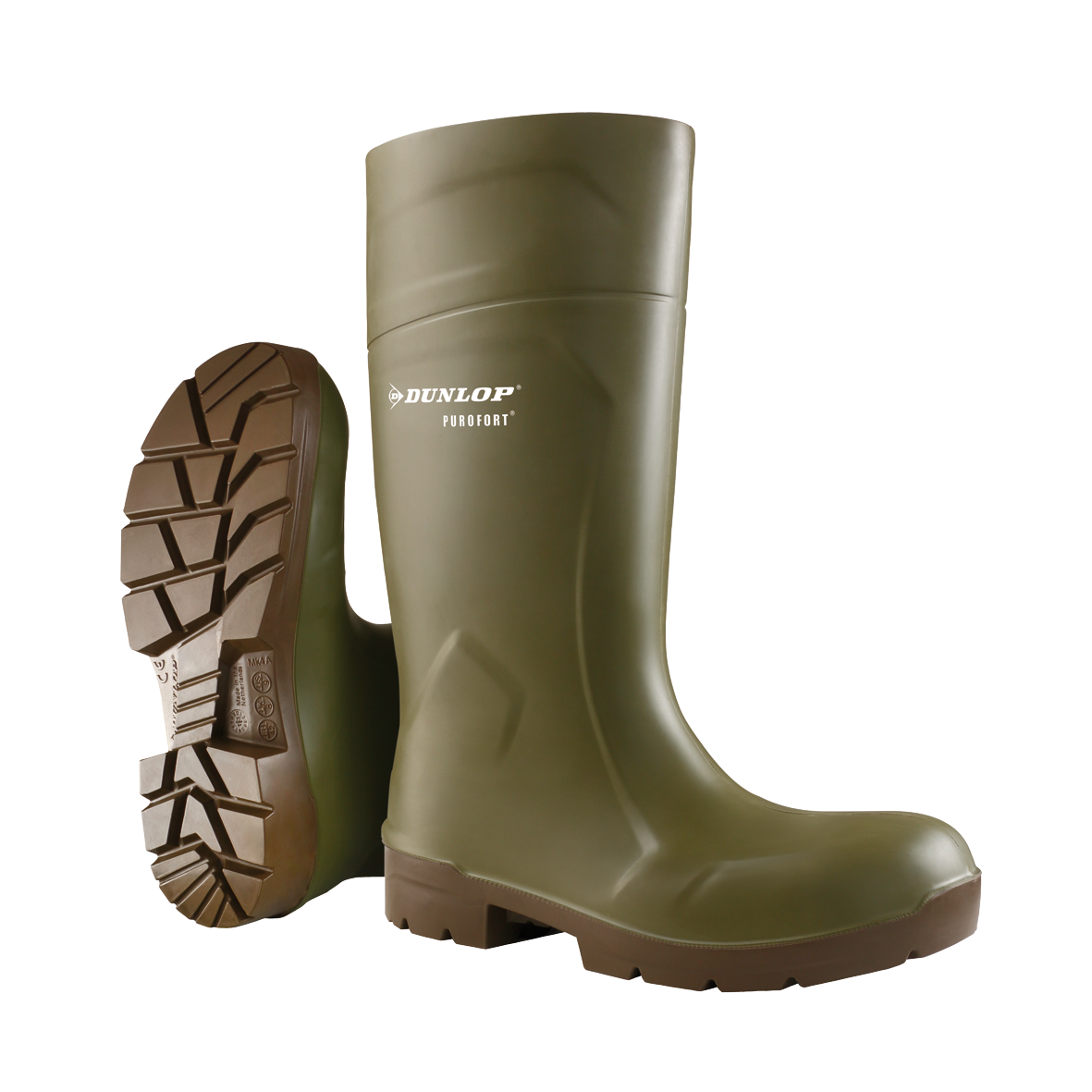 DUNLOP® FOODPRO PUROFORT MULTIGRIP SAFETY أخضر/بني (CA61831)