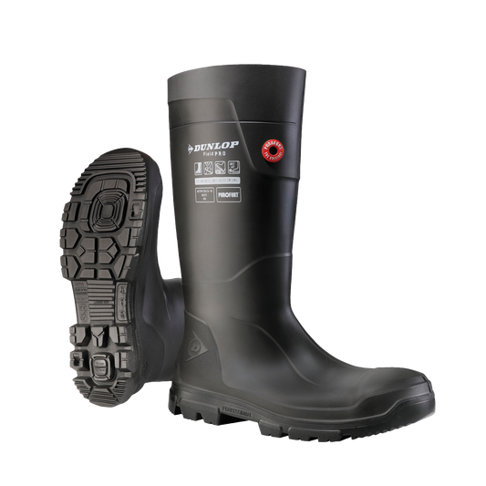 DUNLOP® PUROFORT FIELDPRO FULL SAFETY (BLACK/BLACK) (LJ2HD01) - Medtra World