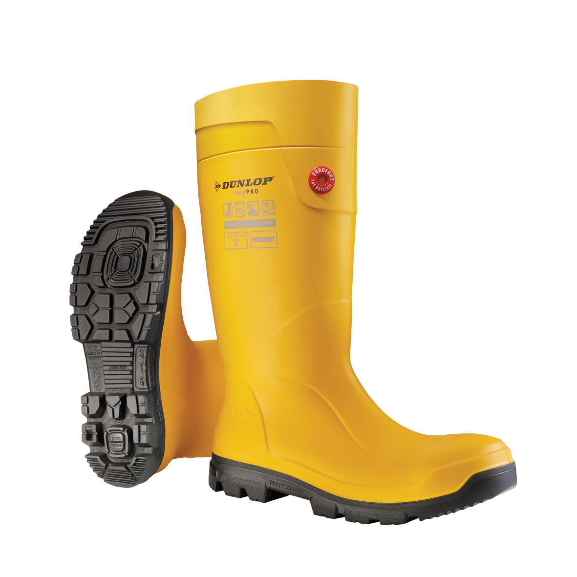 DUNLOP® PUROFORT FIELDPRO FULL SAFETY (YELLOW/BLACK) (LJ2JF01) - Medtra World