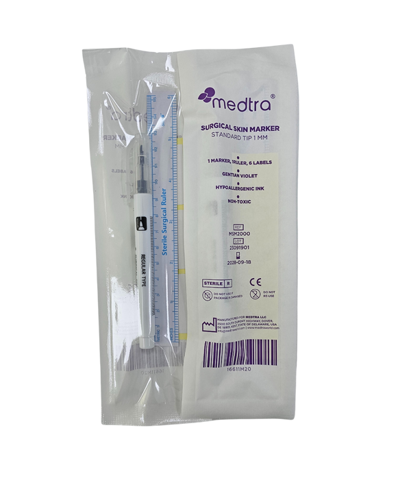 Skim Ruler Surgical or tattoo skin marker with measure ruler – Medtra